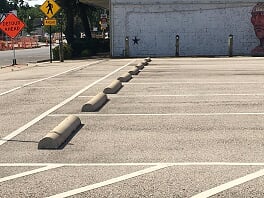 Wheel Stop Parking Lot Striping in Plantation, FL